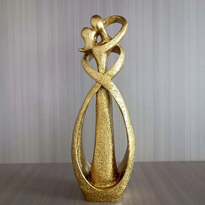 Frendorf | LoveSculpt Sandstein Liebhaber Statue | Hochzeitsdeko | Valentinstag Geschenk | Romantische Heimdekoration
