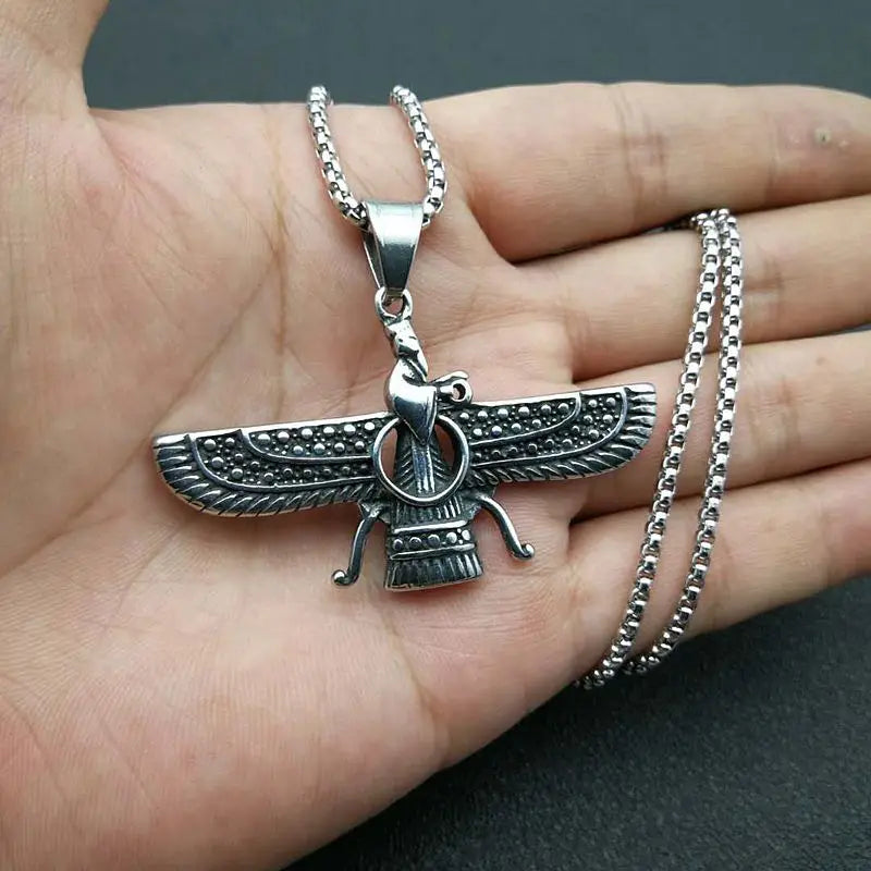 Zoroastrische Faravahar / Ahura Mazda Anhänger Halsketten