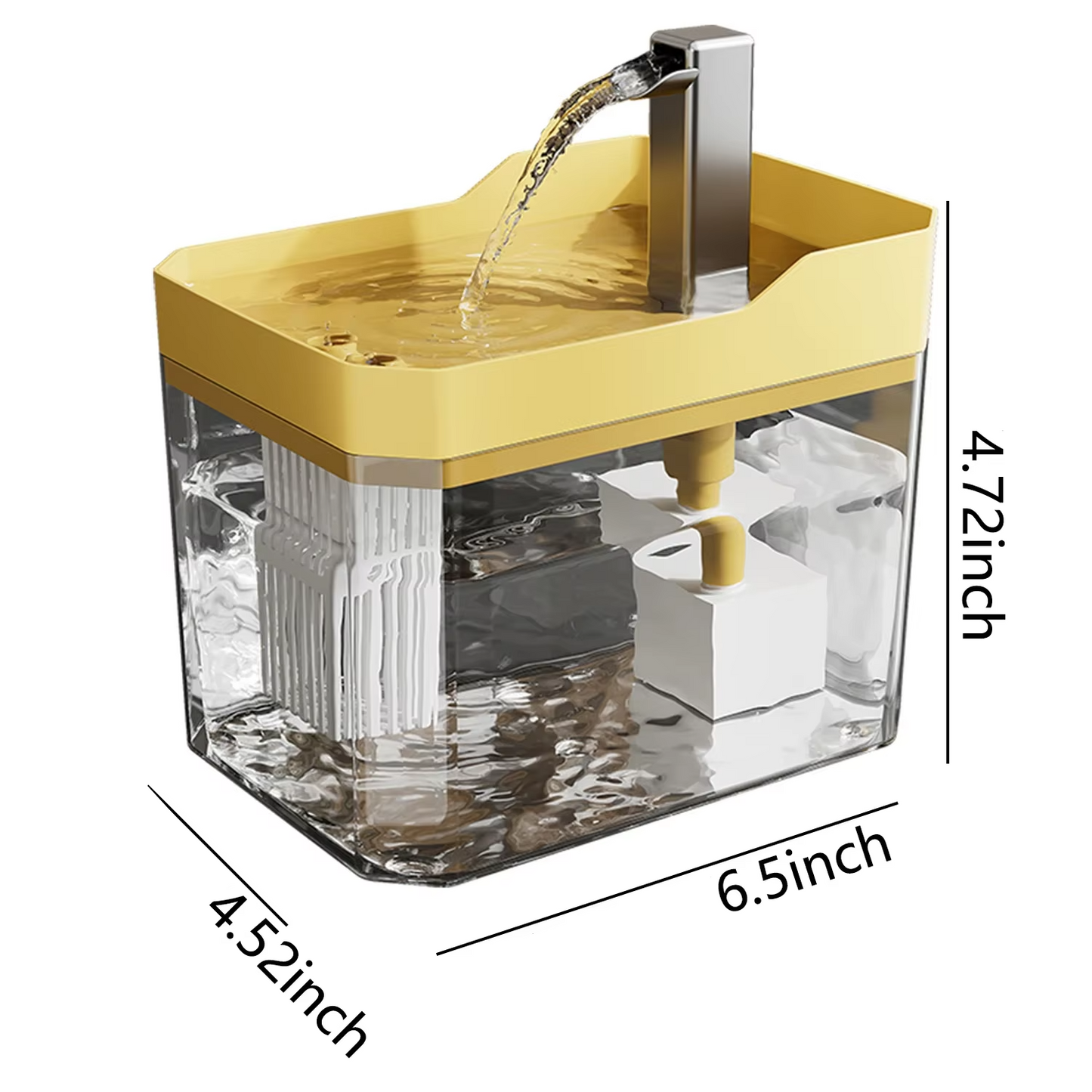 Frendorf | Automatische Katzenwasserfontäne mit USB-Pumpe und mehrstufiger Filtration