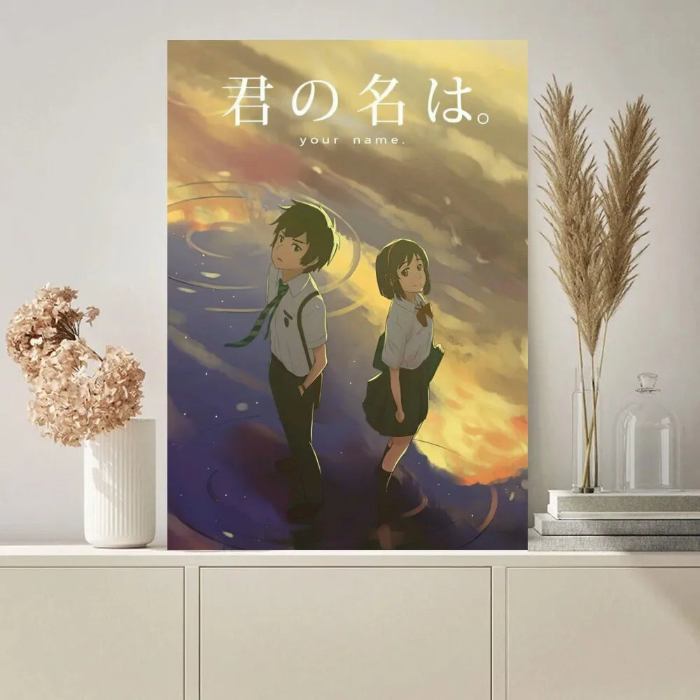 Anime Dein Name Poster Malereien an der Wand Bild für Wohnzimmer Innenraum Malerei Raumdekoration