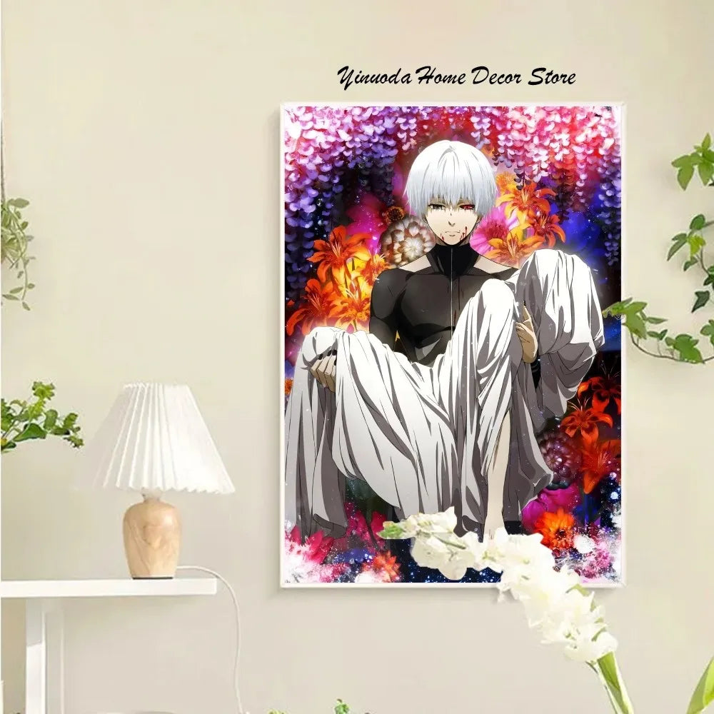 Tokyo Ghoul Anime Poster Wandkunst Wohnkultur Raumdekoration Digitale Malerei Wohnzimmer Restaurant Küchenkunst