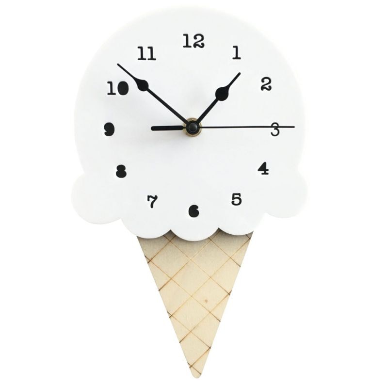 Frendorf | FrostTime Isformet Wanduhr – Lustiges und Verspielt Design für Kreative Räume