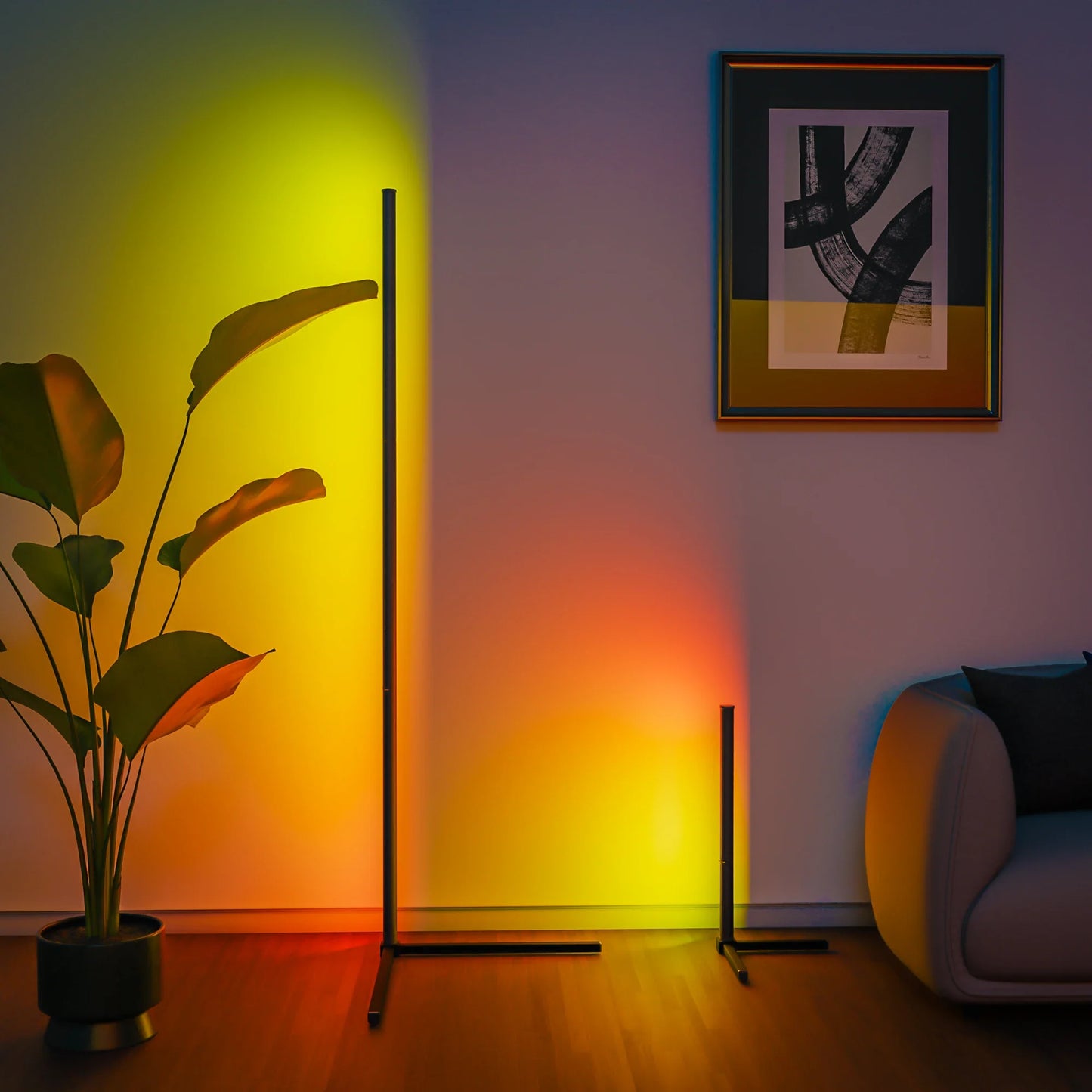 Smart RGB Stehlampe - 16 Millionen Farbwechselnde Stimmungslicht