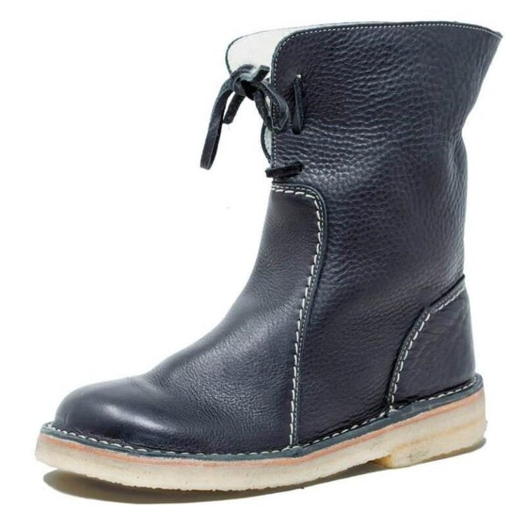 Frendorf | Wasserdichte Kalbsleder Stiefel mit Wollfutter