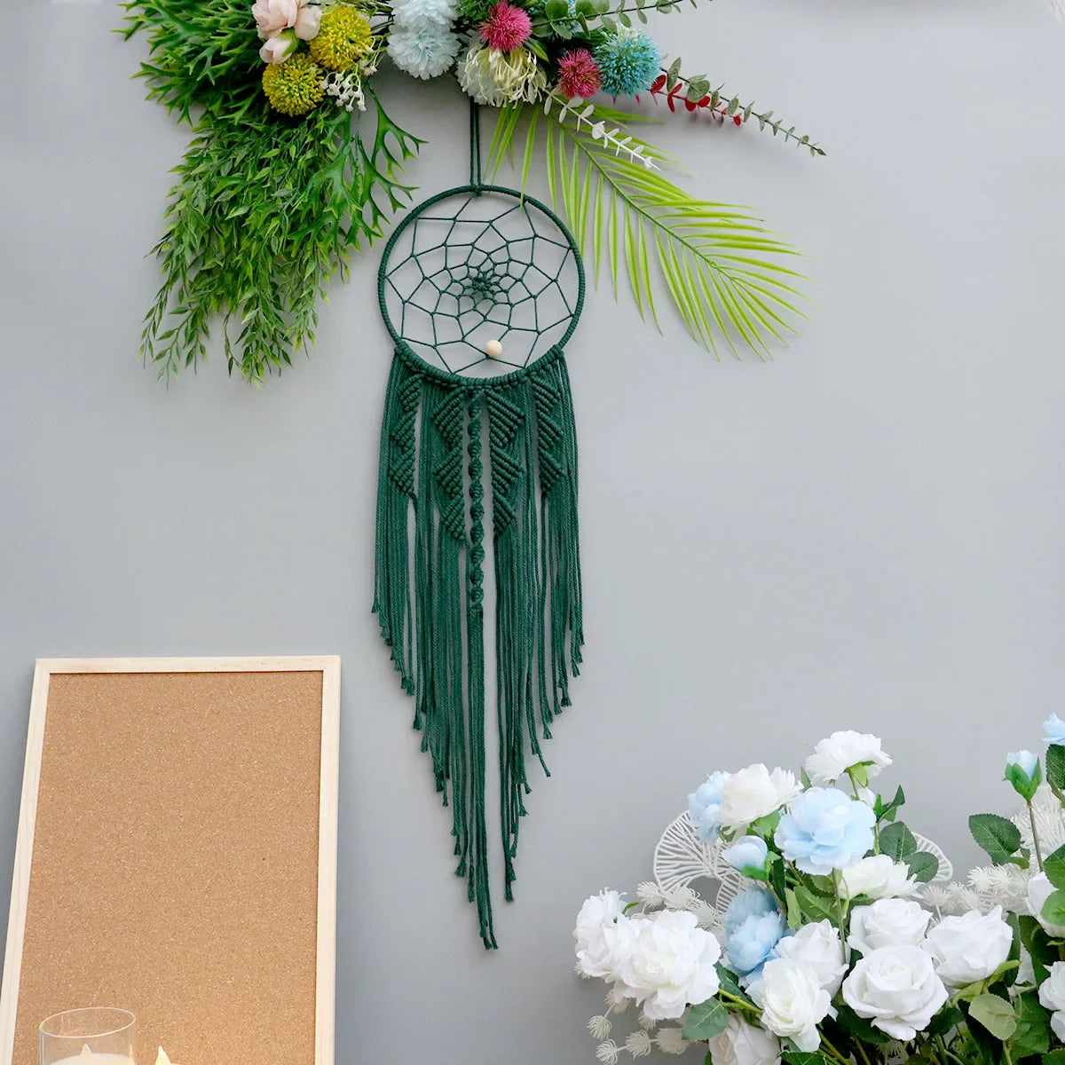 Dream Catchers Boho Home Decor Macrame Handmade Wall Hangings Ramadan Baby Bedroom Nordic Room Kids Nursery Ornament Gift