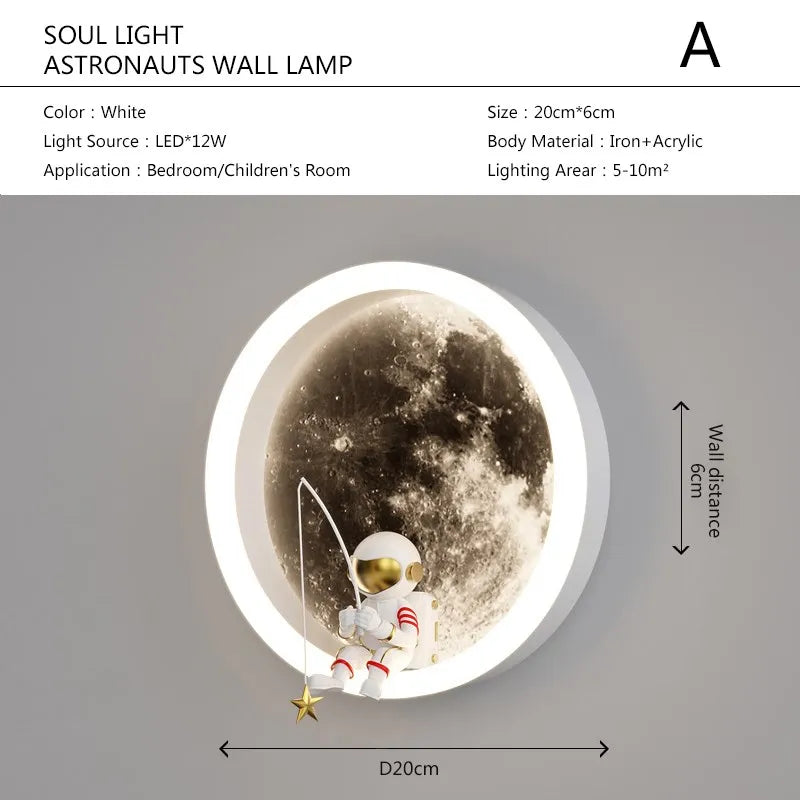 Frendorf | Astronaut Auf Dem Mond Wandlicht