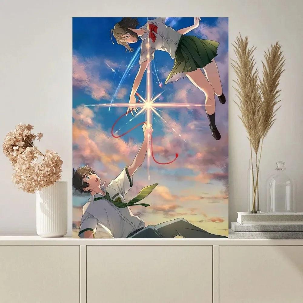 Anime Dein Name Poster Malereien an der Wand Bild für Wohnzimmer Innenraum Malerei Raumdekoration