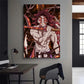 Demon Slayer Kibutsuji Muzan Kokushibou Anime Poster Gallery Prints Painting Wall Canvas Pictures Living Room Sticker