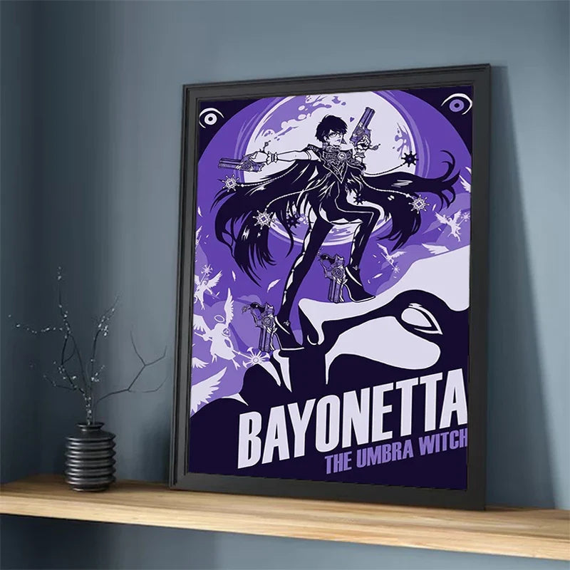 Painting on Canvas Wall Art B-Bayonetta Decorative Pictures for Living Room Decor Home Decoration Interior Paintings Poster the