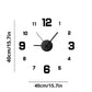 Kreative rahmenlose Wanduhr