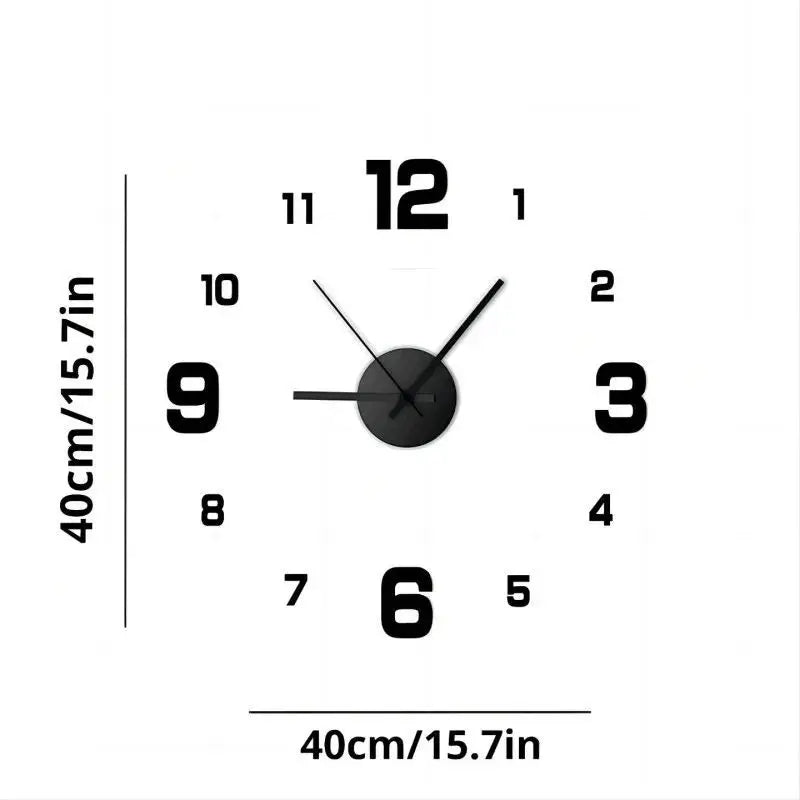 Kreative rahmenlose Wanduhr