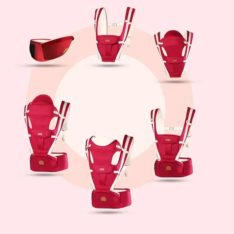 Frendorf | Baby Tragehilfe 3-in-1 – Ergonomischer Tragegurt für Neugeborene