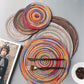 Placemats for Dining Table 1 PC,Heat-Resistant Placemats Stain Resistant Anti-Skid Washable PVC Woven Vinyl Tableware Mat,INS