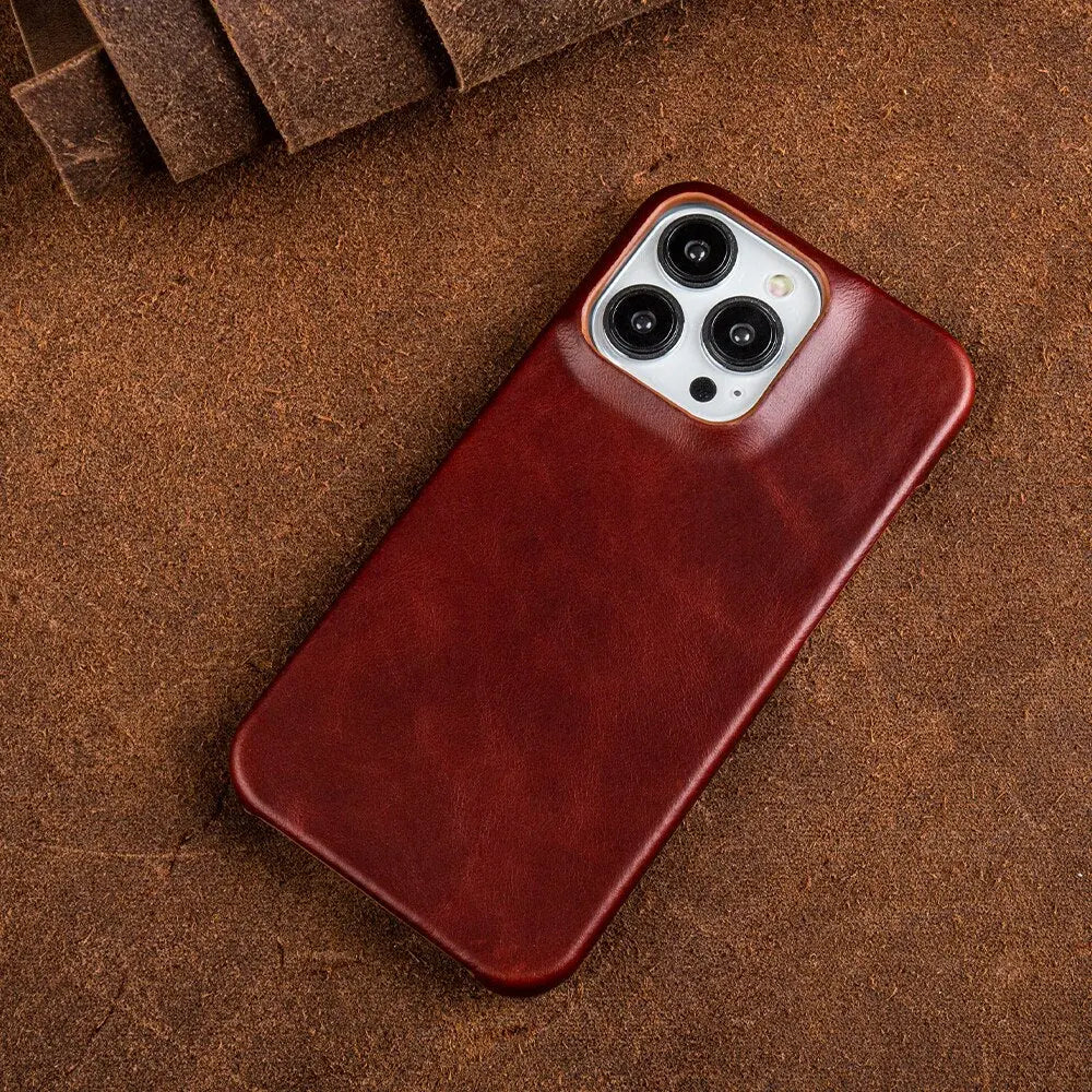 Frendorf | RoyalLeather: Luxuriöse, handgefertigte Hülle aus echtem Rindsleder für das iPhone