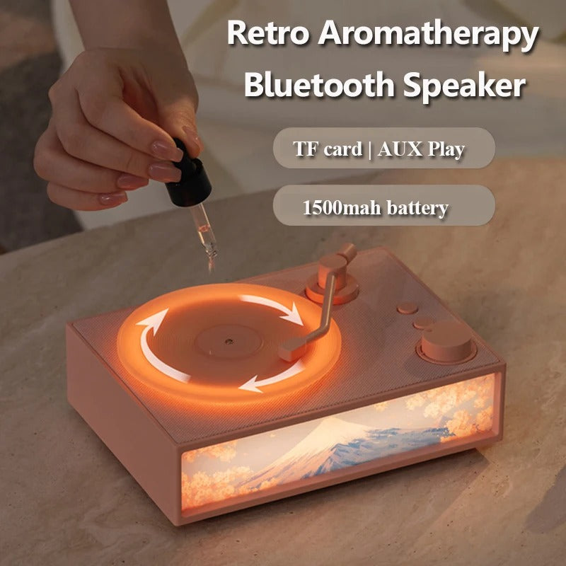 Frendorf | Vintage Design & LED Stimmungsbeleuchtung Drahtloser Aromatherapie Lautsprecher