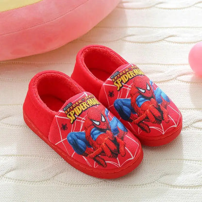 Frendorf | Spider-Man Kinder Hausschuhe – Weiche Baumwoll Hausschuhe für drinnen im Herbst und Winter