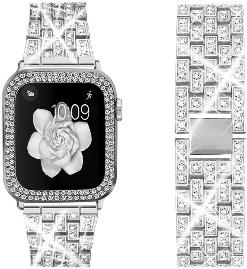 Frendorf | Diamantarmband und -etui für Frauen für Apple Watch