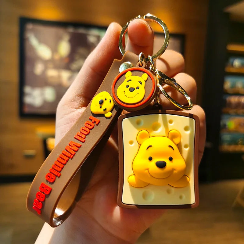 Anime Disney Schlüsselanhänger - Süßer Mickey Mouse, Minnie, Lilo und Stitch Cartoon Schlüsselring, Ornament und Autoanhänger, Perfekte Geschenke für Kinder