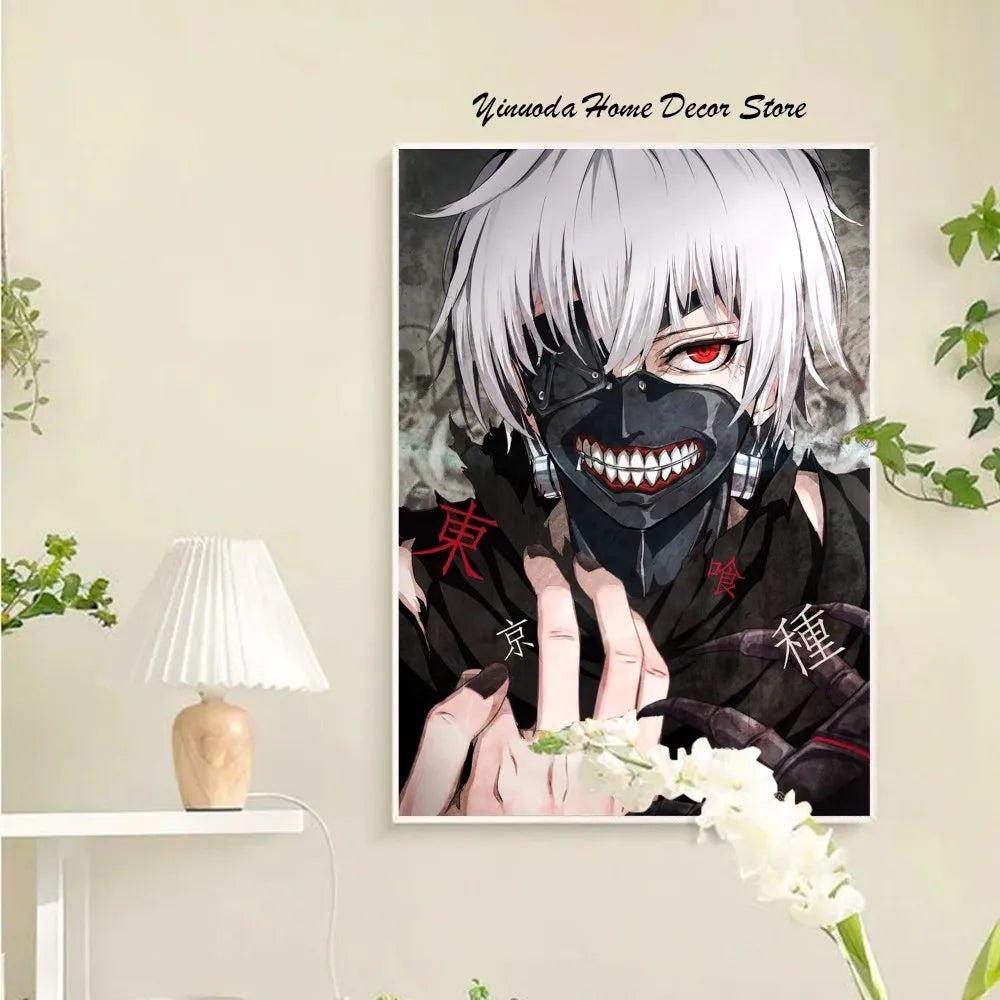 Tokyo Ghoul Anime Poster Wandkunst Wohnkultur Raumdekoration Digitale Malerei Wohnzimmer Restaurant Küchenkunst