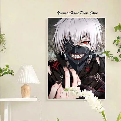 Tokyo Ghoul Anime Poster Wandkunst Wohnkultur Raumdekoration Digitale Malerei Wohnzimmer Restaurant Küchenkunst