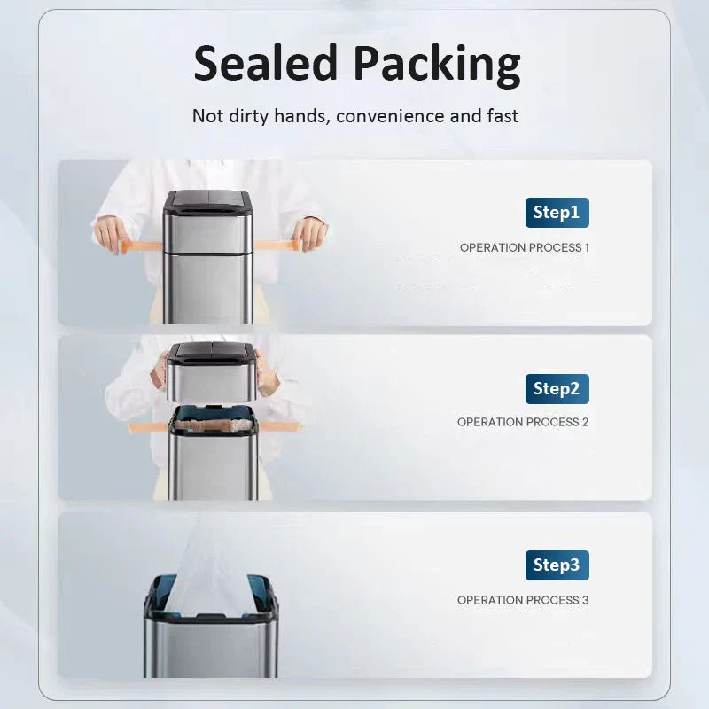 Frendorf | Smart Edelstahl Automatischer Sensor Mülleimer