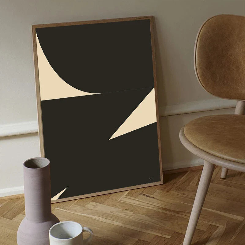 Abstrakter Minimalismus Geometrie Silhouette Wandkunst Leinwanddruck Nordic Poster und Drucke Wandbilder für Wohnzimmer Dekoration