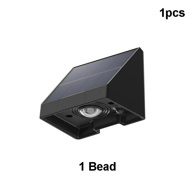 Frendorf | Solar Wandleuchte – Wasserdichte LED-Außenlampe für Garten, Hof, Zaun & Balkon, automatische Nachtbeleuchtung