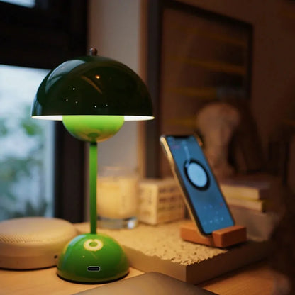 Frendorf | LumoBloom Verstellbare LED Tischlampe | Wiederaufladbar | Dimmbar | Dekorative Designleuchte für Zuhause & Büro