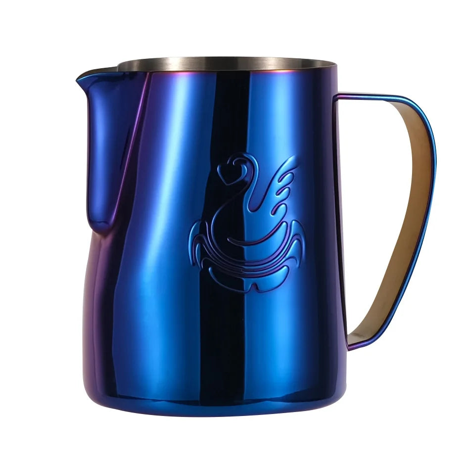 600ml Edelstahl-Kaffeekanne Milchaufschäumer Tasse Sahnebereiter Espresso Latte Art Werkzeug Eleganter Schwan