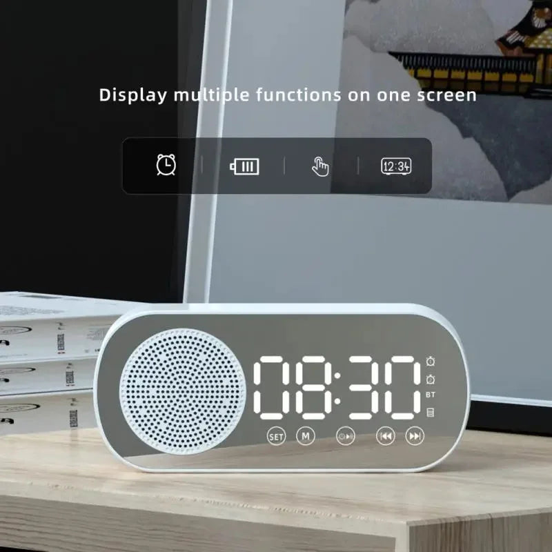 Digitale Weckuhr mit Bluetooth-Lautsprecher & FM-Radio