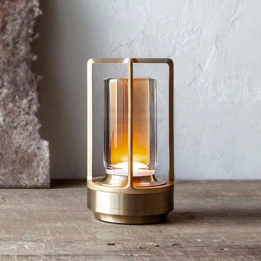 Frendorf | NovaLum Tragbare LED-Laterne | Kabellose Lampe mit Ladestation | Modernes Design | Stimmungslicht für Innen & Außen