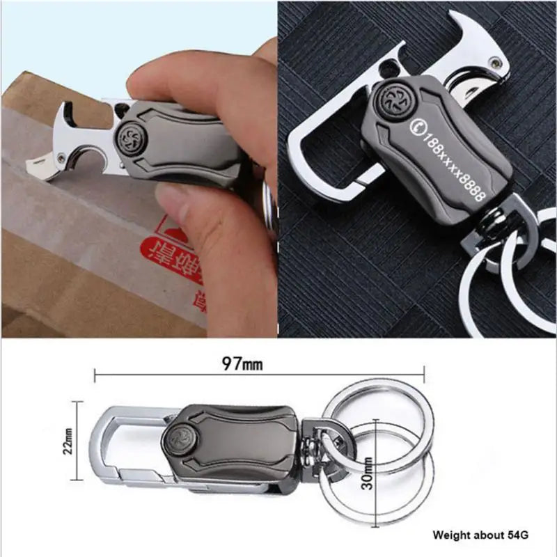 Multifunktionaler Metall Spinner Schlüsselanhänger