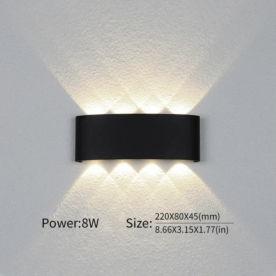 Moderne Beleuchtung, Innen- oder Außenbereich: Die vielseitige LED-Wandleuchte