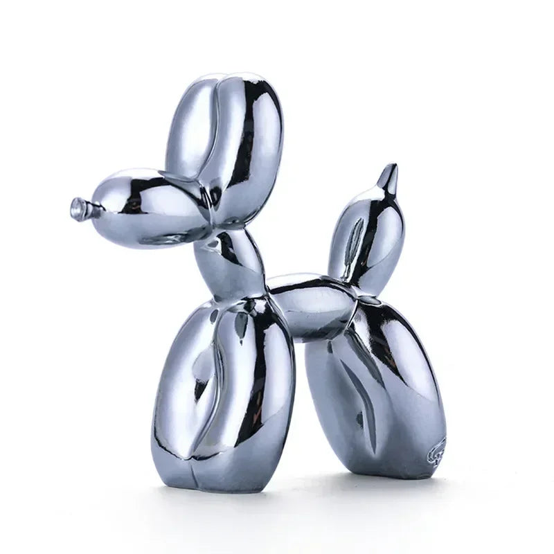 Nordic Ballon Hund Skulptur Harz Tier Ornament Kunst Skulpturen und Figuren Handwerk Hause Dekoration Zimmer Desktop Zubehör