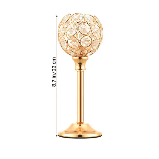 Frendorf | Aurealis Elegance Gold Kerzenhalter | Schmiedeeisen | Hochzeit & Dekoration | Luxuriöse Deko für Zuhause