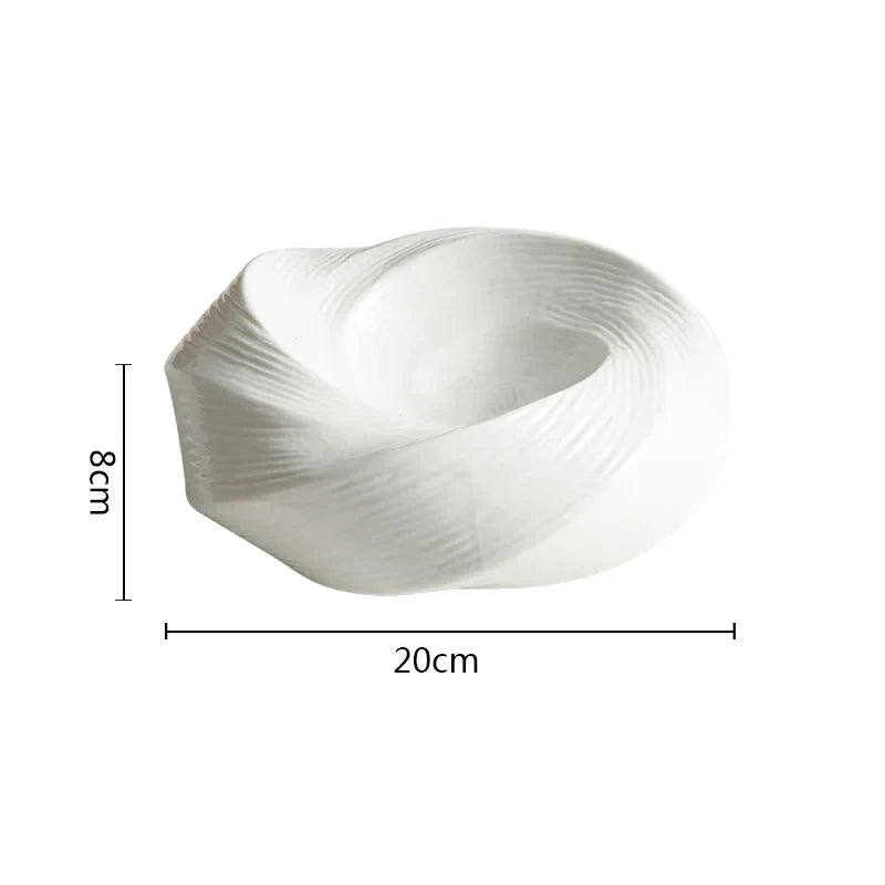 Frendorf | SwirlDish Moderne Keramikschale | Vielseitige Dessert- und Suppenschale | Robuste Qualität