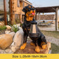 Frendorf | Solarbetriebene Outdoor-Harz-Hundestatue Lampe