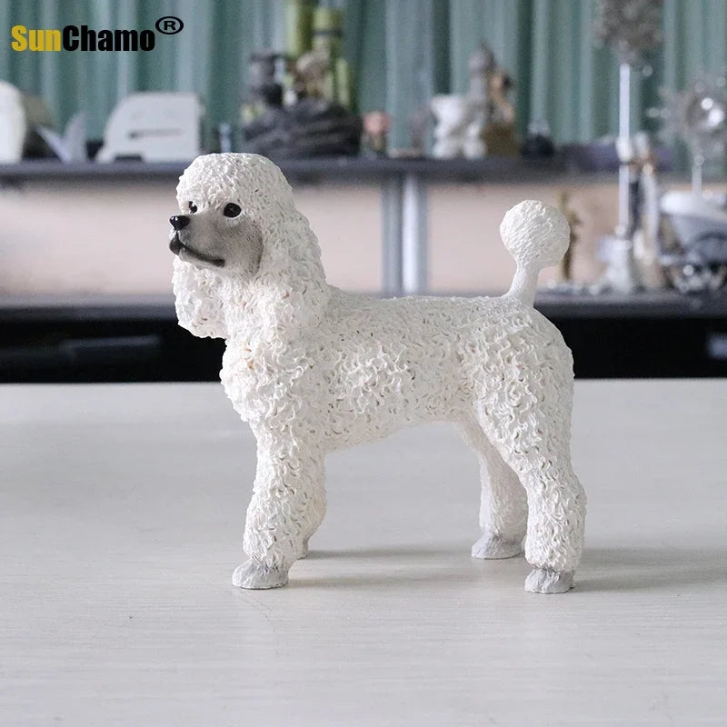 Mode Hund Modell Simulation Tier Kollektion Dekoration Handwerkskunst Figuren Miniaturen Wandbilder Zubehör Einrichtung Modelle