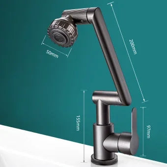 Spritzwassergeschützter mechanischer universeller drehbarer Arm Wasserhahn