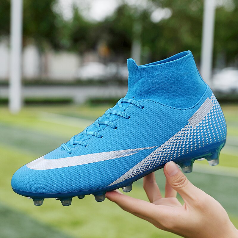 Frendorf | Turf Fußballschuhe Hohe Knöchel Futsal Männer Ag Tf Outdoor Atmungsaktive Fußball Stiefel Rutschfeste Trainer