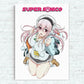 Super Sonico Anime Poster Home Office Wand Schlafzimmer Wohnzimmer Küche Dekoration Malerei