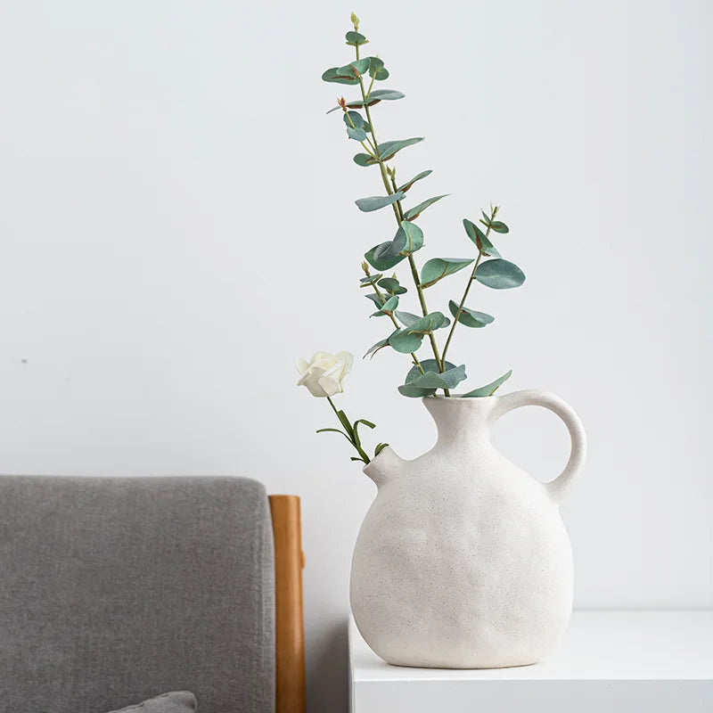 Frendorf | VasaNord Nordische Hochzeitskeramikvase | Minimalistisches Design | Zeitlose Deko für Zuhause & Feiern