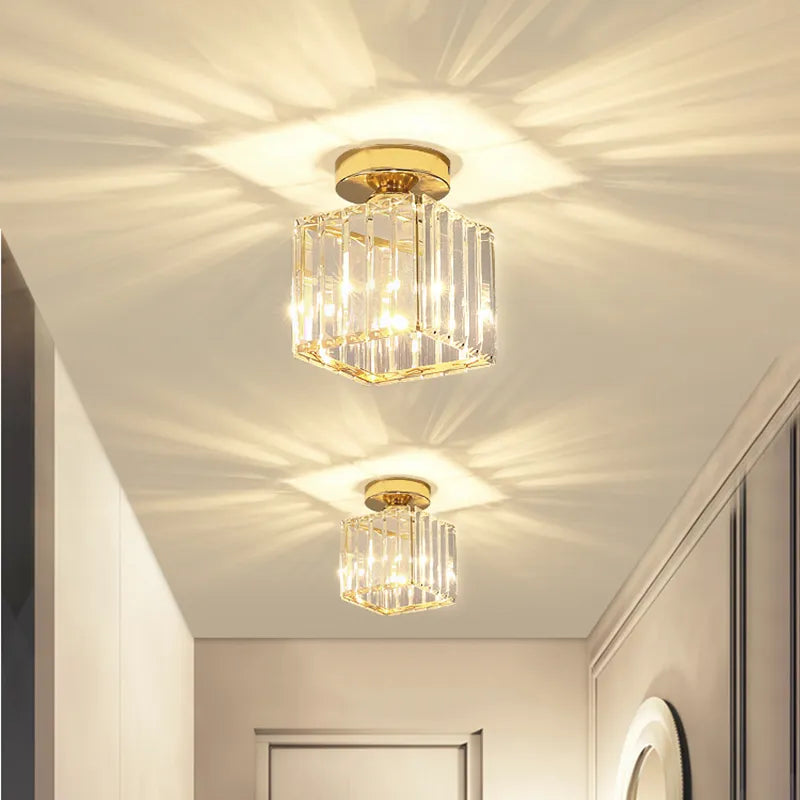 LED-Deckenleuchten mit Kristall-Lampenschirm Schwarz Gold Plafonnier Moderne Dekorative Beleuchtungslösung