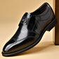 Frendorf | Herren Leder Schuhe Stilvolle Herren Schuhe Spitz Oxford Hochzeit Leder Herren Dress Schuhe Gentleman Büro Mann Schuh