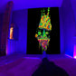 Psychedelischer Pilz Glow Wandteppich