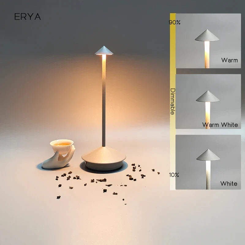 Wiederaufladbare Tischlampe Kreative Esszimmer Touch Led Pina pro Tischlampe Hotel Bar Kaffee Schreibtischlampe Dekorative Schreibtischlampe