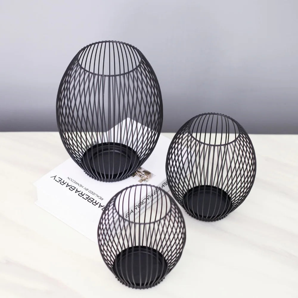 Frendorf | GlowIron Eleganter Eisen-Kerzenhalter | Moderner Kerzenständer | Dekoration für Zuhause