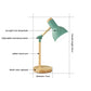 Nordische Schreibtischlampe aus Holz