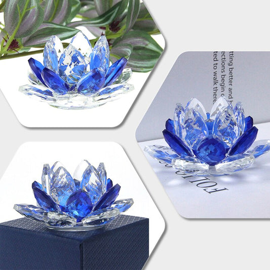 Kristall Lotus Blume Handwerk Glas Briefbeschwerer Hause Dekoration Ornamente Figuren Hause Hochzeit Party Decor Geschenke Souvenir
