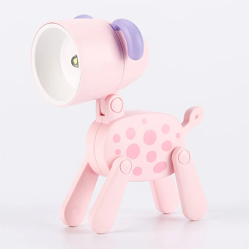 Süße LED-Nachtlampe - Mini-Hund, Hirsch, Dinosaurier Falt-Tischlampe für das Kinderzimmer